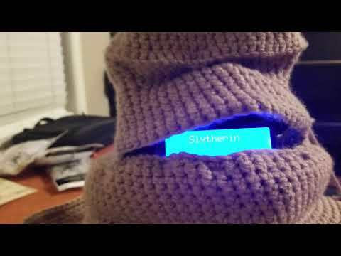 Sorting Hat with Arduino and crochet demo