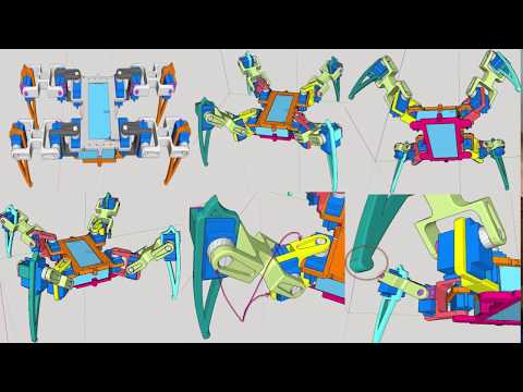 Spider robot - 3d designing