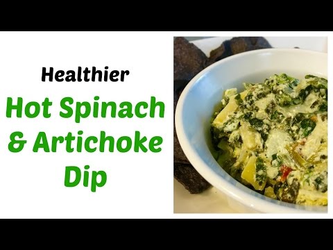 Spinach &amp;amp; Artichoke Dip | Healthier Recipe | Game Day Favorite | Cait Straight Up