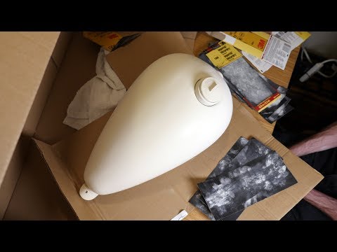 Spray Painting a Matte Finish Motorcycle Tank // Becky Stern