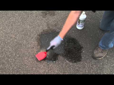 Stain Removal From Concrete Asphalt Surfaces