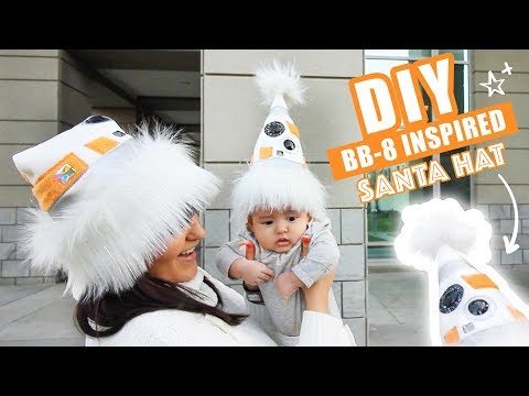 Star Wars BB-8 Inspired Santa Hat!