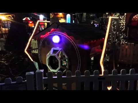 Star Wars Tie Fighter Playhouse at night