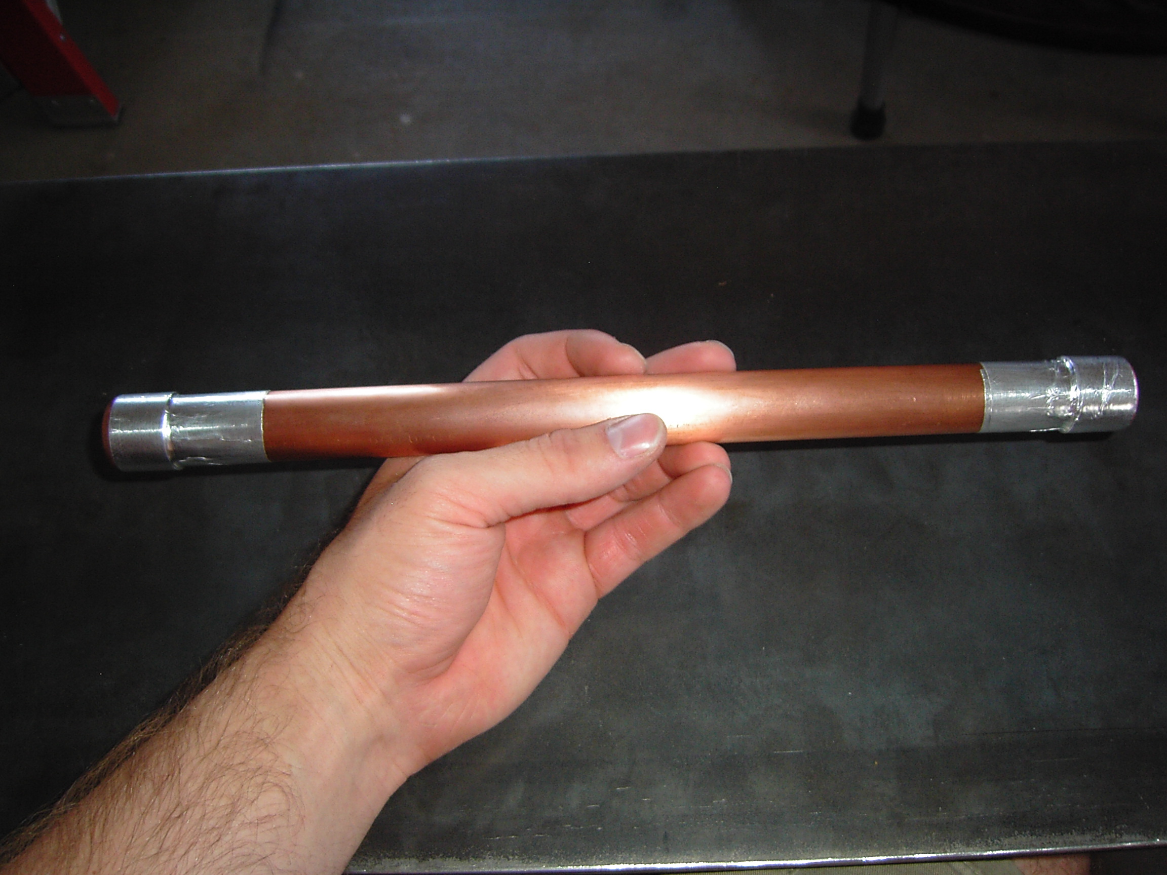 Step 10 -- Finished Tube Polished with Emery.JPG