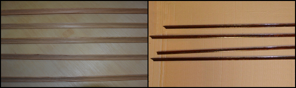 Step 4 - Cut wood board miter and stain molding.jpg