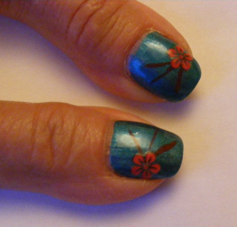 Step 8 teal with red stripes and flower.jpg