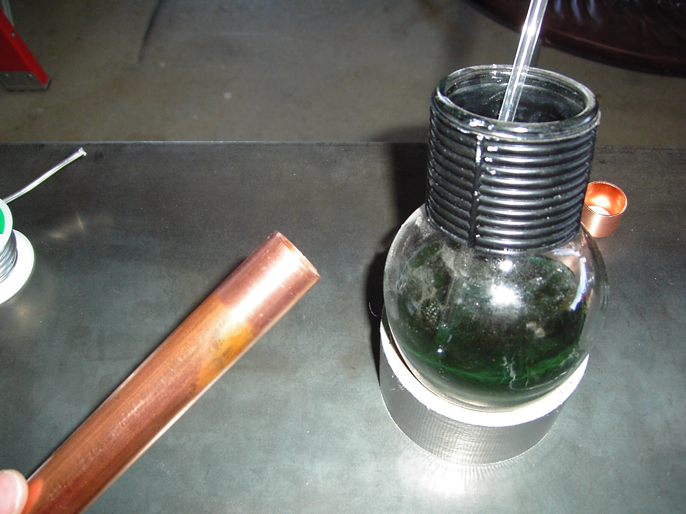 Step 8b -- Filling Tube Halfway with Oil.JPG