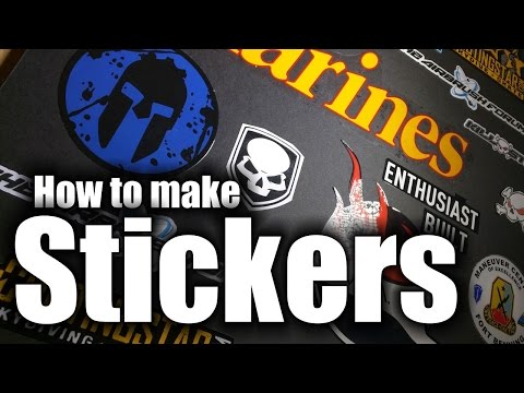 Stickers - How to make real vinyl stickers - HD