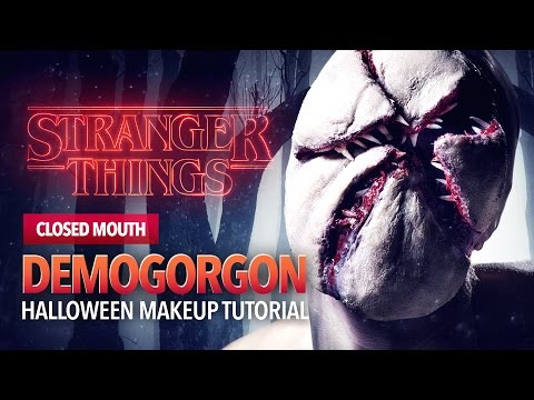 Stranger Things Monster Halloween Makeup Tutorial (closed mouth)