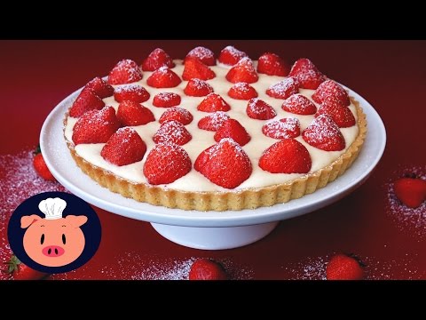 Strawberries &amp;amp; Cream Tart (Strawberry Tart) - Treat Factory