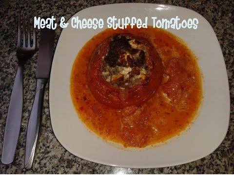 Stuffed Tomatoes with Meat &amp;amp; Cheese Recipe