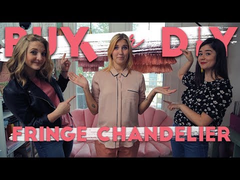 Stunning Fringe Chandelier Buy or DIY Challenge feat. Alyssa Garrison (Random Acts of Pastel)