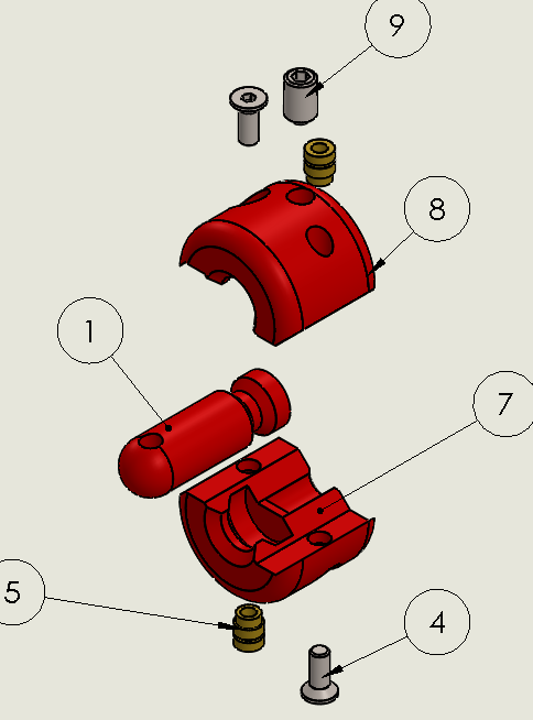 Sub assembly for lenght adjuster exploded view.PNG