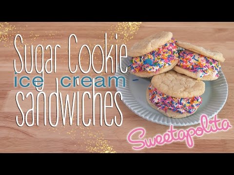 Sugar Cookie Ice Cream Sandwiches | Sweetapolita