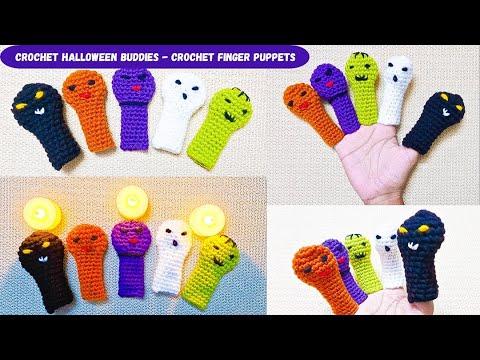 Summoning The Crochet Halloween Buddies With Crochet Finger Puppets