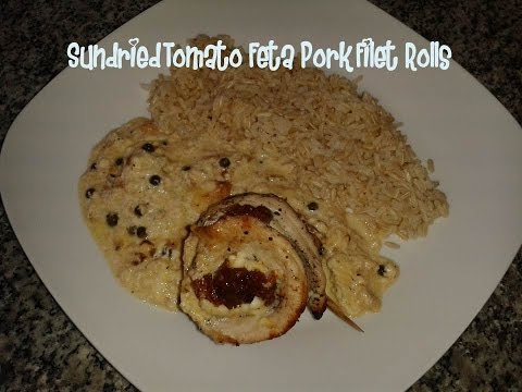 Sundried Tomatoes Feta Pork Filet Rolls Recipe