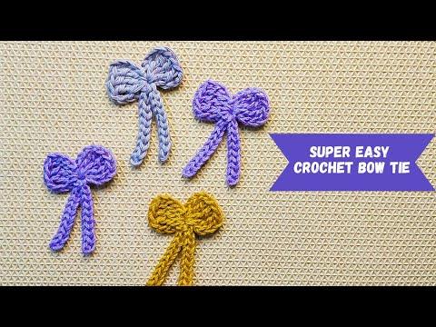 Super Easy Crochet Bow Tie