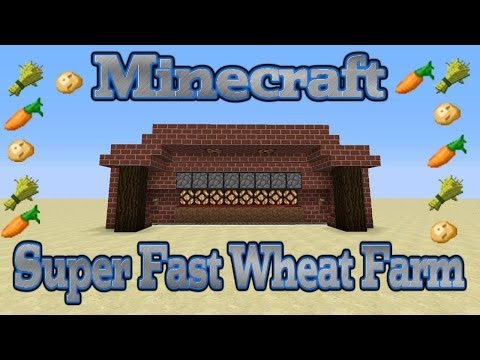 Superfast Automatic Wheat Farm! (176 Wheat per minute) - Minecraft Tutorial