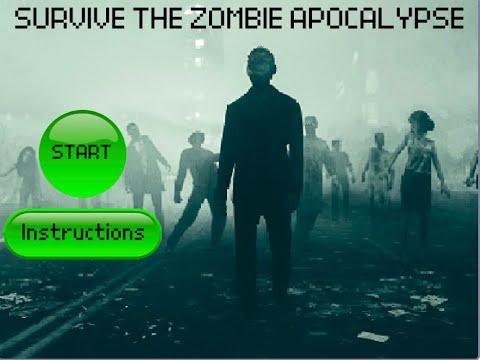 Survive The Zombie Apocalypse Game in Scratch!!