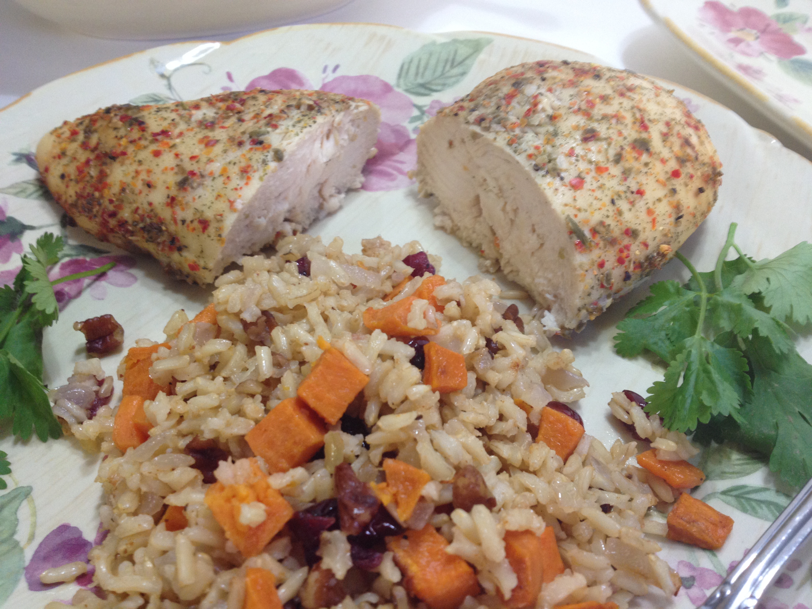 Sweet Potato Pilaf with Cranberries and Pecans close up.jpg