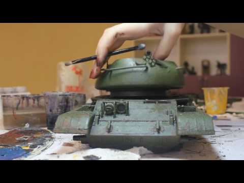 T-62 Soviet Tank Miniature 3D Printed and Painted by Gambody