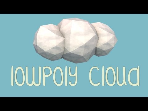 T1: Low Poly Cloud - Cinema 4D