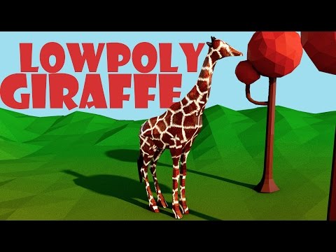 T4: Low Poly Giraffe - Cinema 4D