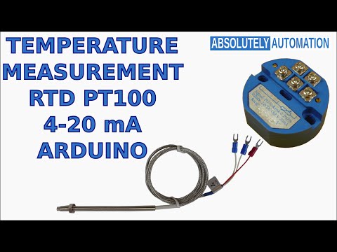 TEMPERATURE MEASUREMENT WITH RTD PT100 4-20 mA TRANSMITTER AND ARDUINO