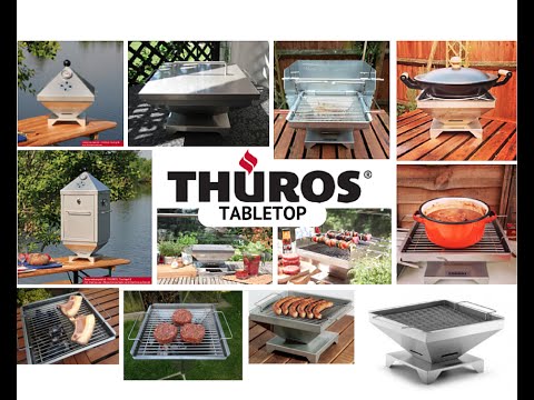 TH&amp;Uuml;ROS Tabletop BBQ - Out the box and on the table