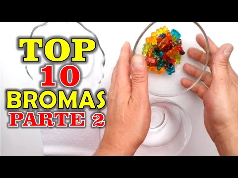 TOP 10 BROMAS - Bromas para hacer a tus amigos (Recopilaci&amp;oacute;n 2016) | Parte 2