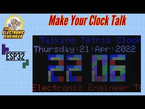 Talking Tetris Clock You Must See