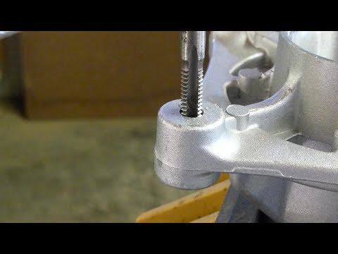 Tapping Threads in Aluminium Spindle