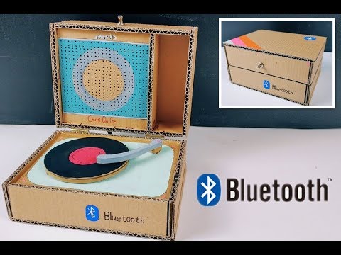 Teach you to make portable Bluetooth phonograph speakers with cardboard