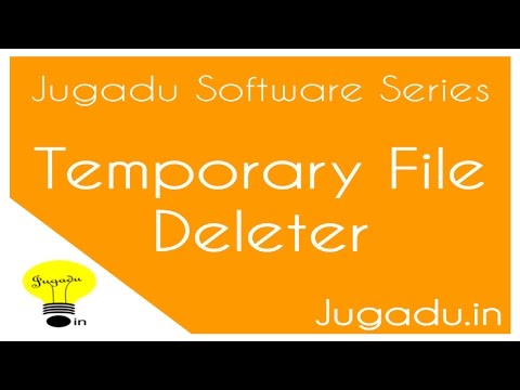 Temp File Deleter using Notepad | Jugadu Software |The Jugadu