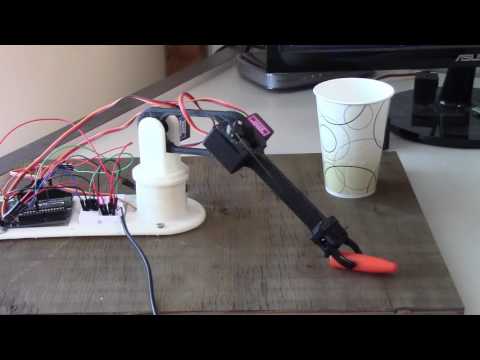 Testing Gripper of 3D Printed Arduino Arm