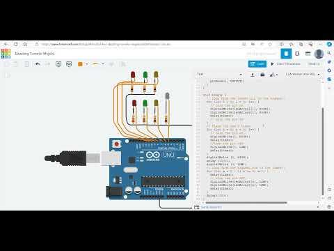 Testing LED Patterns with Tinkercad