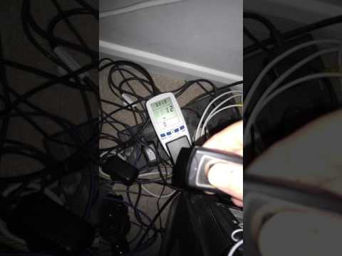 Testing RF fob remote power consumption