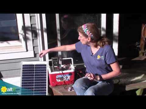 Testing the 30W Portable Solar Power Generator