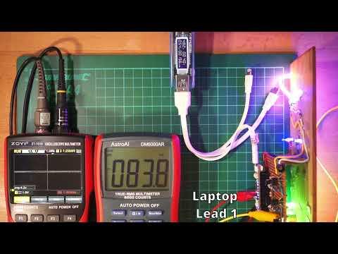 Testing voltage drop from USB port and leads to the 5V pin on a Cytron Maker Nano RP2040