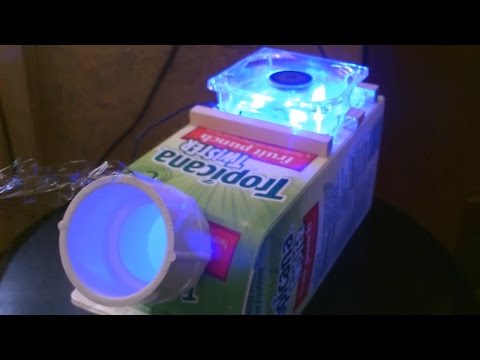 The &amp;quot;Juice Carton&amp;quot; Air Cooler! - Homemade AC Air Cooler! - Simple DIY - can be solar powered!