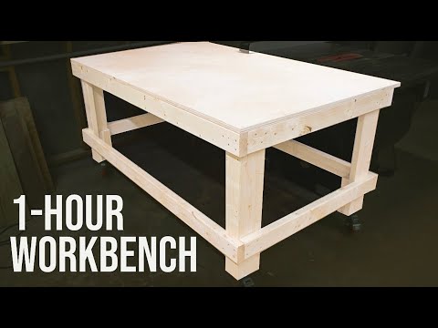 The 1-Hour Workbench / Outfeed Table // Woodworking DIY