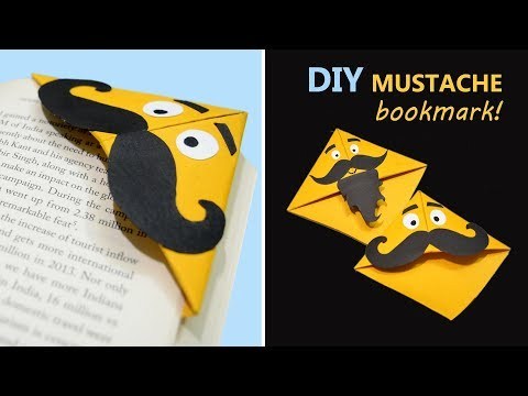 The Mustache Bookmark - Best DIY Ideas