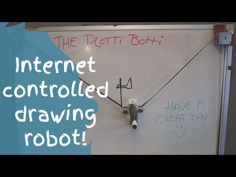 The Plotti Botti: An internet controlled drawing robot!