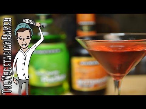 The Poison Apple Martini | Halloween Cocktail | TheVegetarianBaker