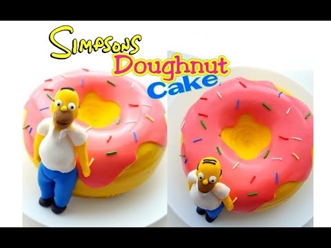 The SIMPSONS Doughnut Cake &amp;amp; Homer | Marisha's Couture