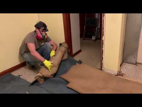 The Start of Renovating Conner's Bedroom ~ Removing The Carpet and Fining Original Hardwood Floors