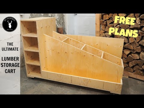 The Ultimate Lumber Storage Cart (Free Plans)