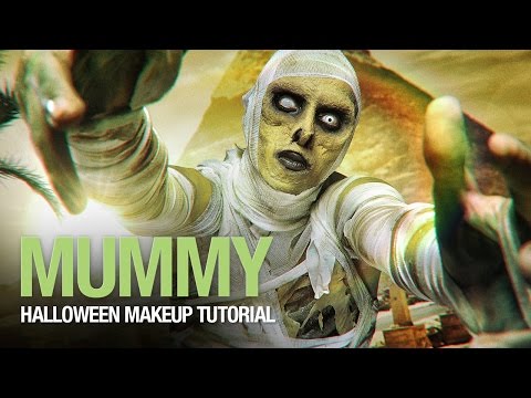 The mummy Halloween makeup tutorial