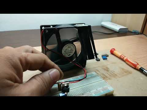 The simplest temperature control fan speed circuit diagram