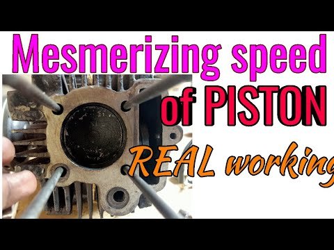 Thrilling speed of PISTON inside the engine cylinder